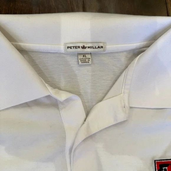 Peter Millar Texas Tech University Polo White size XL Collegiate - Picture 3 of 7